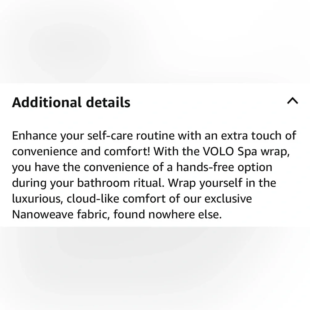VOLO Spa Wrap - Salt White, size large, includes matching Headband! - Picture 3 of 6